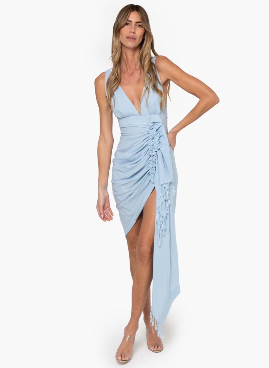 Dresses & Jumpsuits Just Bee Queen | Tulum Dress Powder Blue