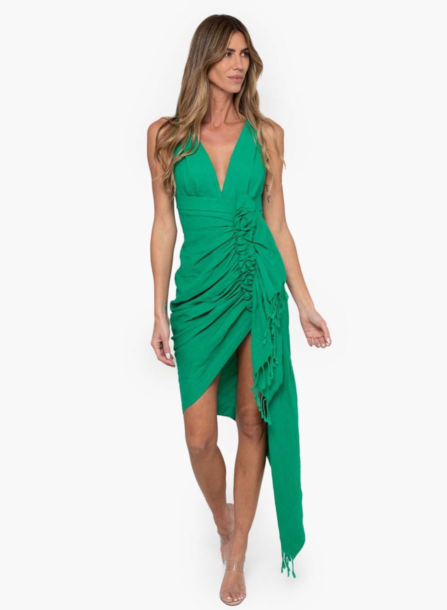 Dresses & Jumpsuits Just Bee Queen | Tulum Dress Emerald