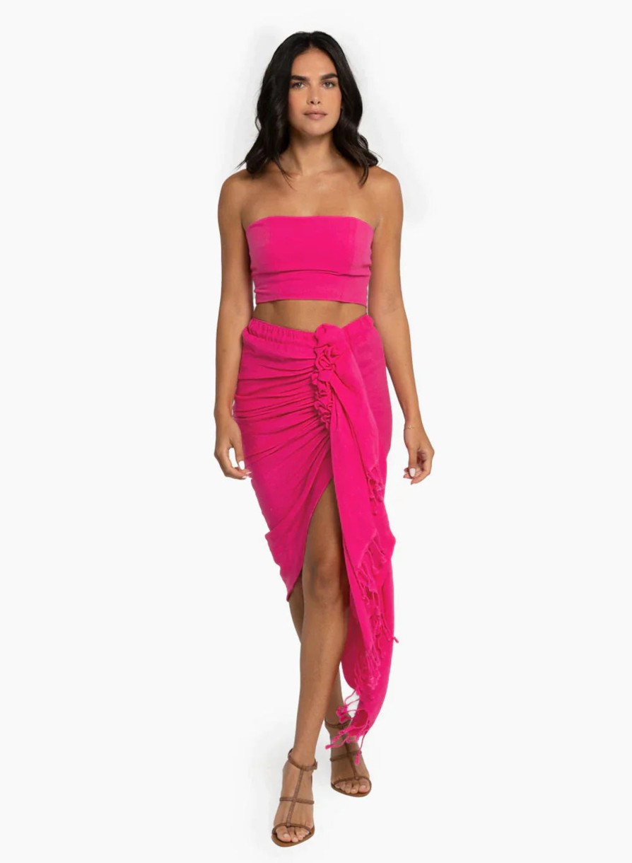 Skirts Just Bee Queen | Tulum Skirt Fuchsia