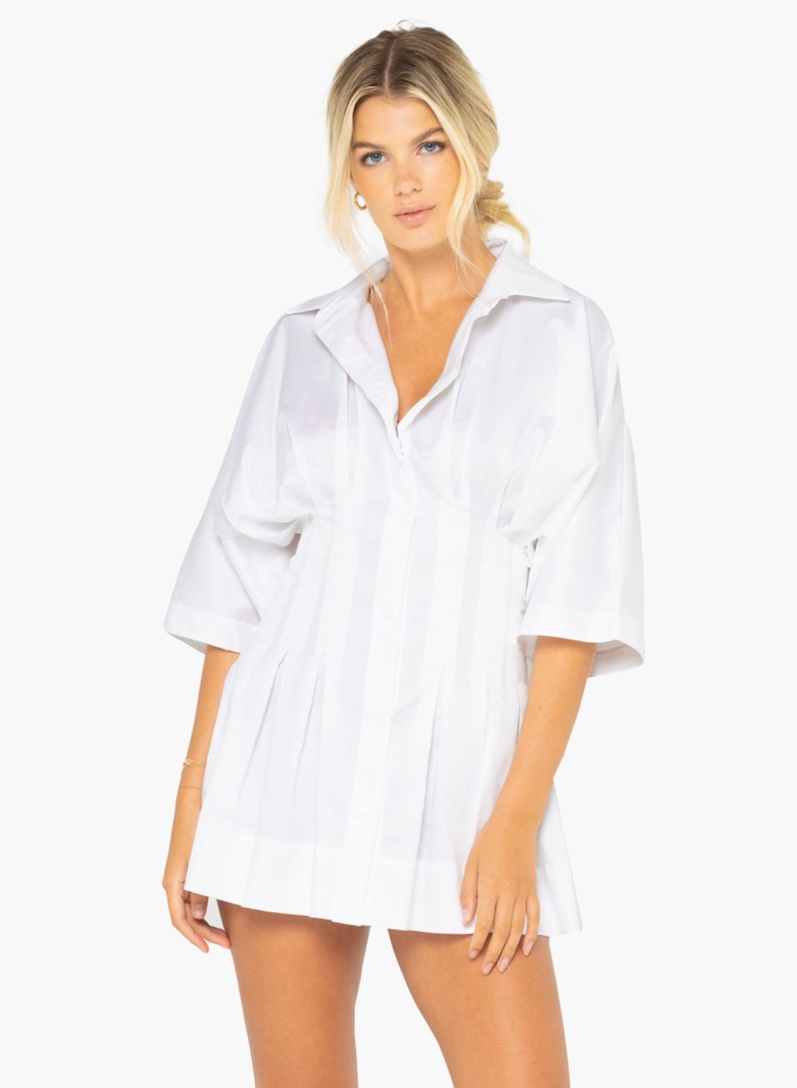 Dresses & Jumpsuits Just Bee Queen | Teagan Dress White