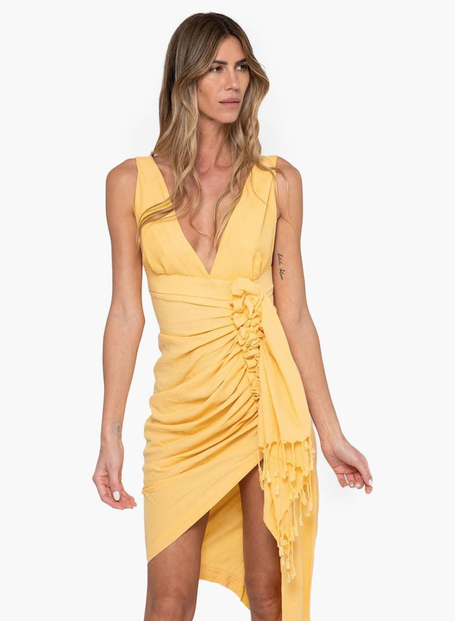 Dresses & Jumpsuits Just Bee Queen | Tulum Dress Mustard