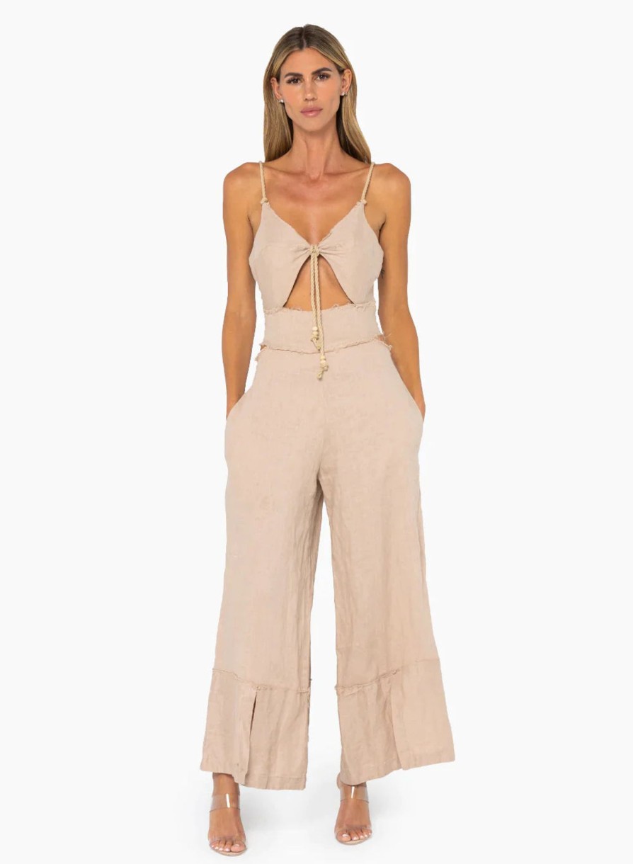 Dresses & Jumpsuits Just Bee Queen | Paros Jumpsuit Natural