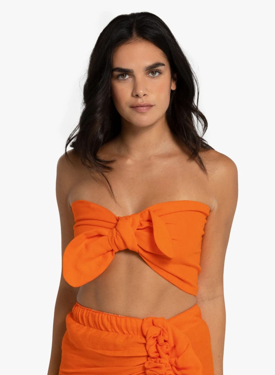 Tops Just Bee Queen | Silvia Bandeau Tangerine