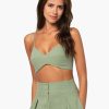 Tops Just Bee Queen | Remy Bra Top Eucalyptus