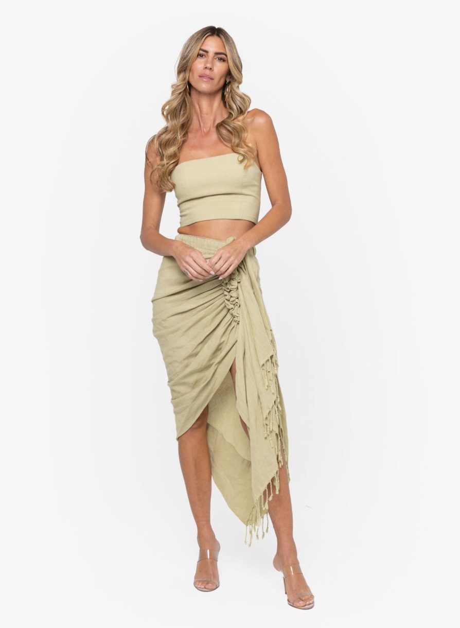 Skirts Just Bee Queen | Tulum Skirt Pistachio