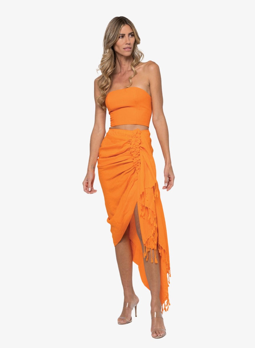 Skirts Just Bee Queen | Tulum Skirt Tangerine