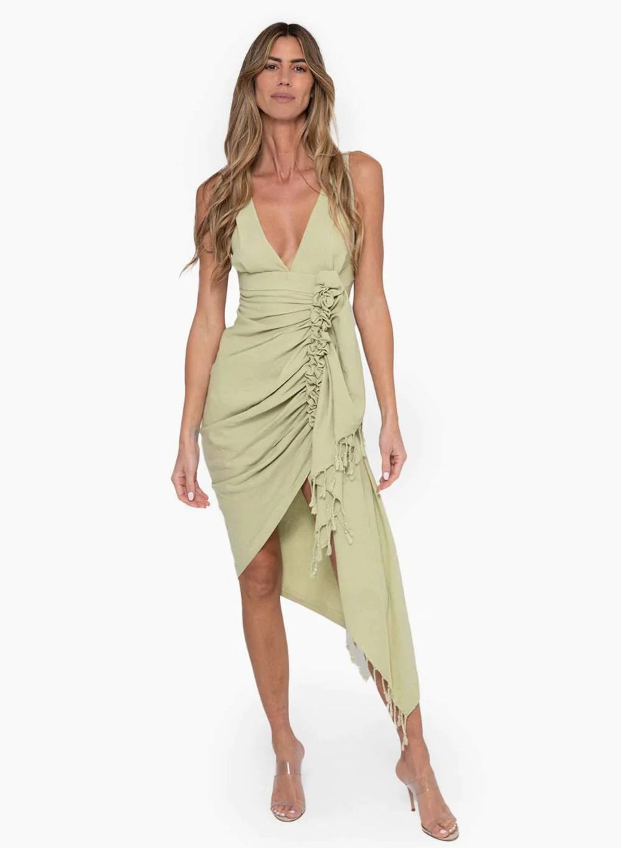 Dresses & Jumpsuits Just Bee Queen | Tulum Dress Pistachio