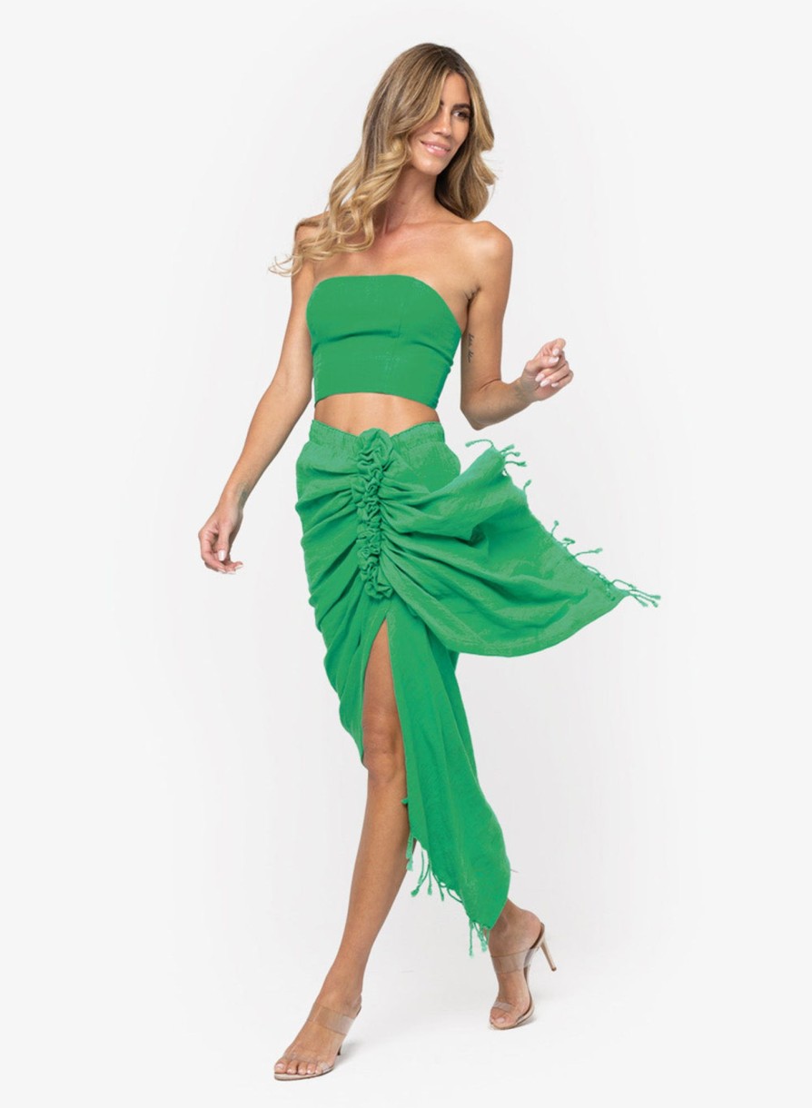 Skirts Just Bee Queen | Tulum Skirt Emerald